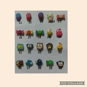 14 pcs. Shoe charms for crocs.